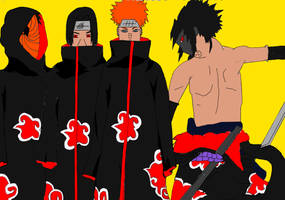 Sasuke, Tobi, Itachi and Pain