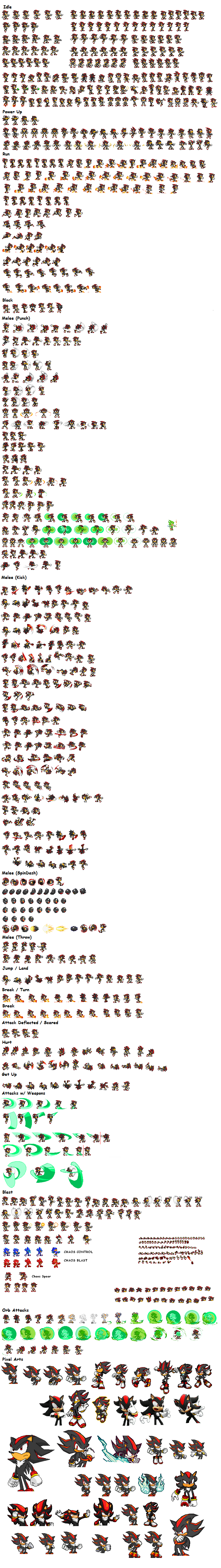 Ultimate Sonic Battle/Advance Sprite Sheet by Blitz215theSpriter on  DeviantArt