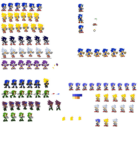 Sonic Chaos Sprites Better Colors by PixelMuigio44 on DeviantArt