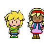 Windbound Sprites: Link and Tetra