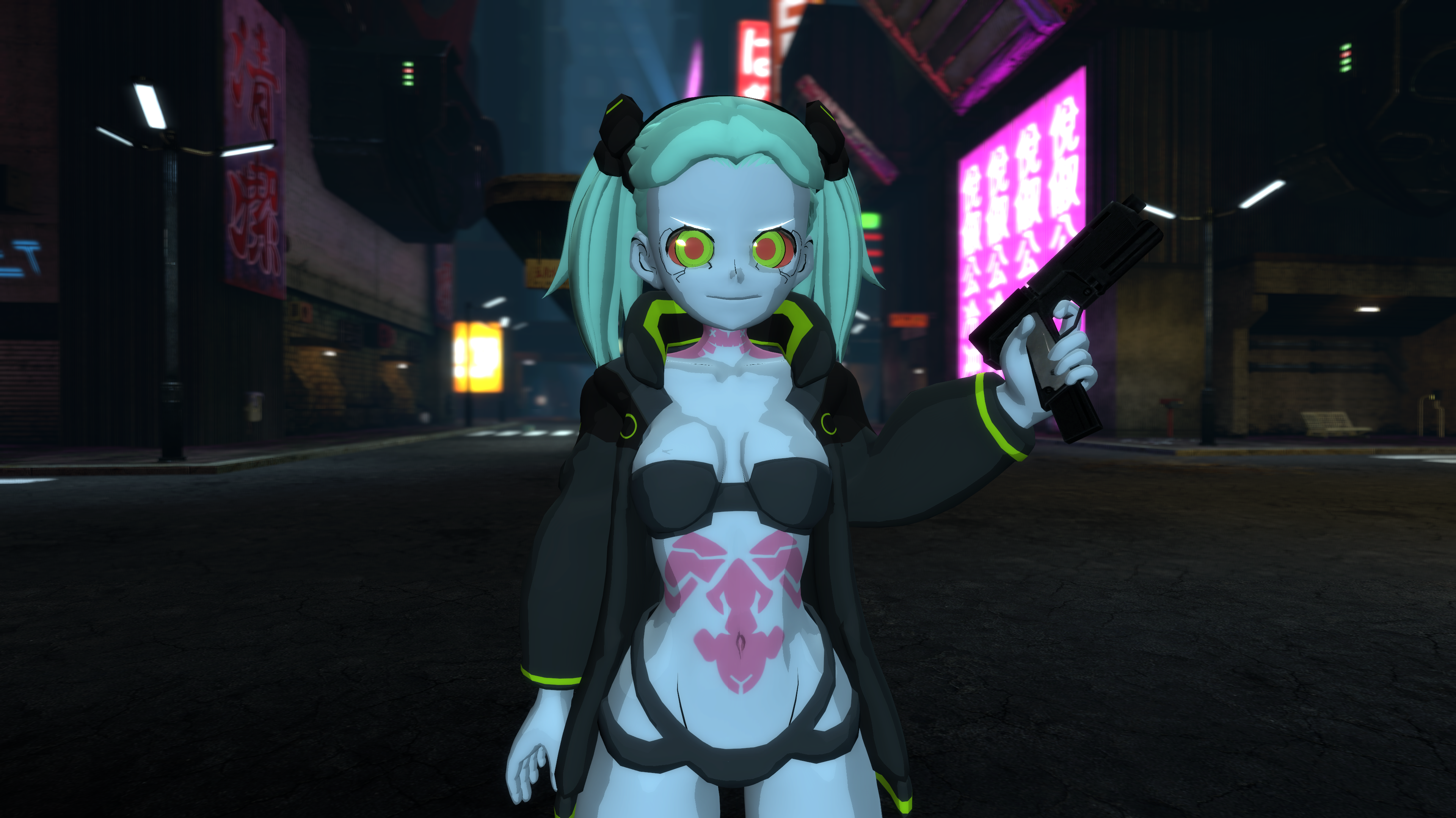 REBECCA 2 CYBERPUNK EDGERUNNERS 2077 ANIME GIRL CHARACTER | 3D Print Model