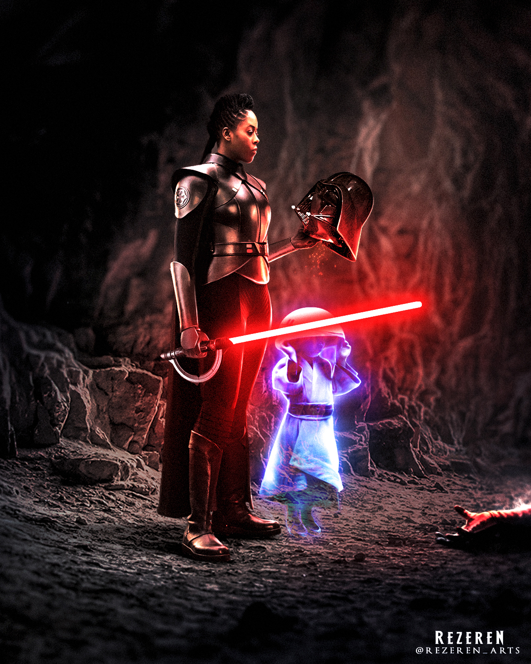 Reva kills Darth Vader by Rezeren on DeviantArt