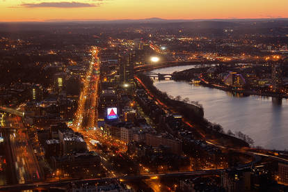 Sunset over the Charles