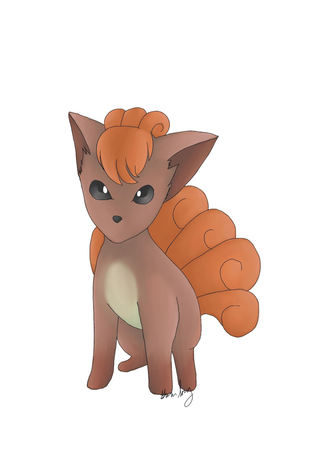 037 Vulpix by GwenethSong on DeviantArt