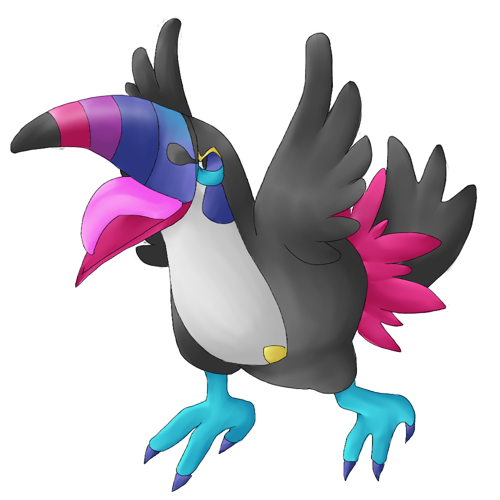 Shiny Toucannon (Collab) by on DeviantArt