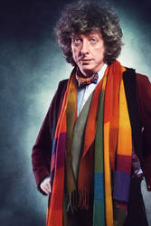 Tom Baker as the 4th Doctor