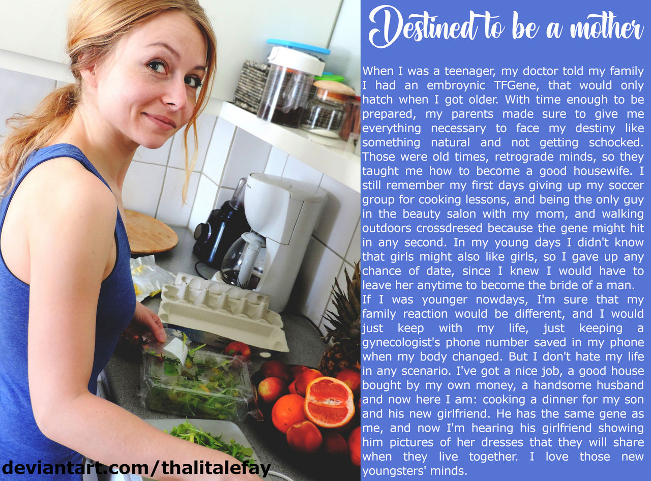 Destined to be a mother - TG caption by ThalitaLeFay on DeviantArt