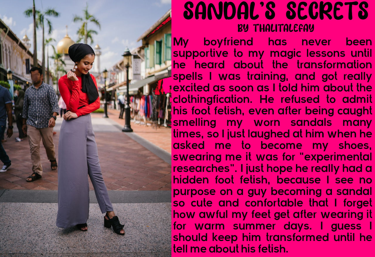 Sandal's secrets - Inanimate Transformation Captio by ThalitaLeFay on ...