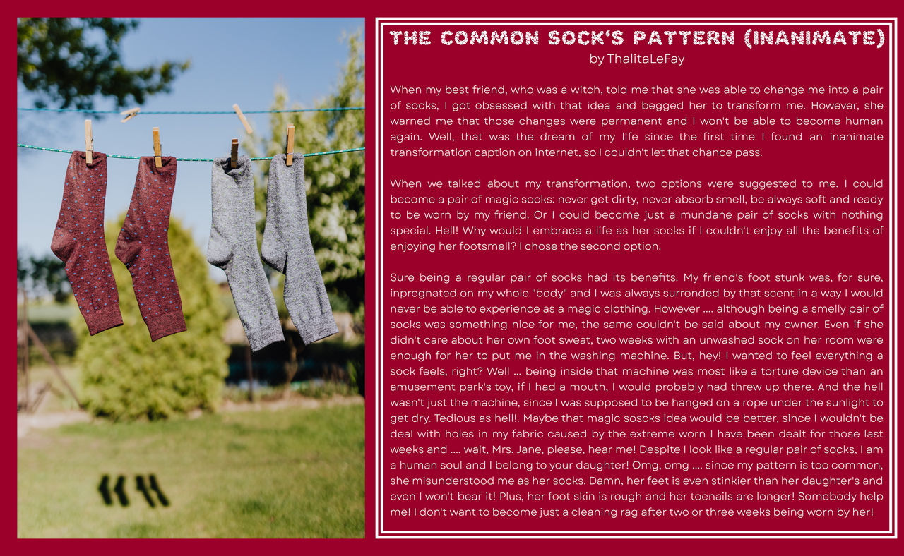 The common sock's pattern - Inanimate TF by ThalitaLeFay on DeviantArt