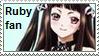 Ruby Toujyou Fan stamp