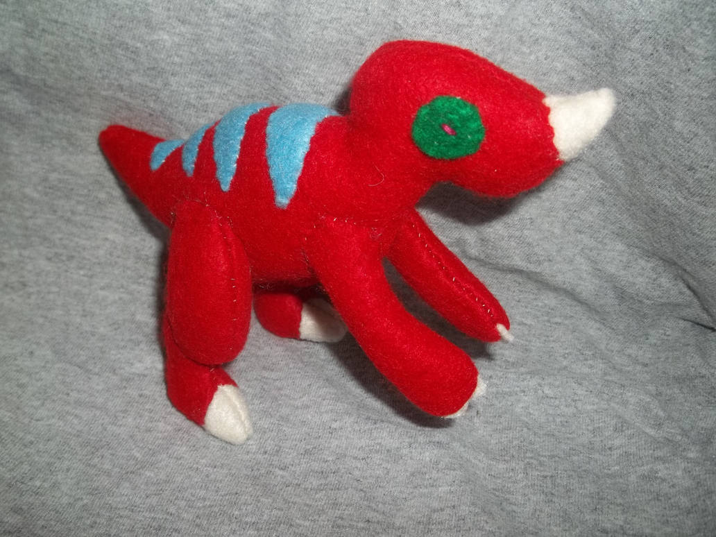 Pyro Raptor Teddy Souvenir Raptor Plushie by NerdyRabbitCreations on DeviantArt