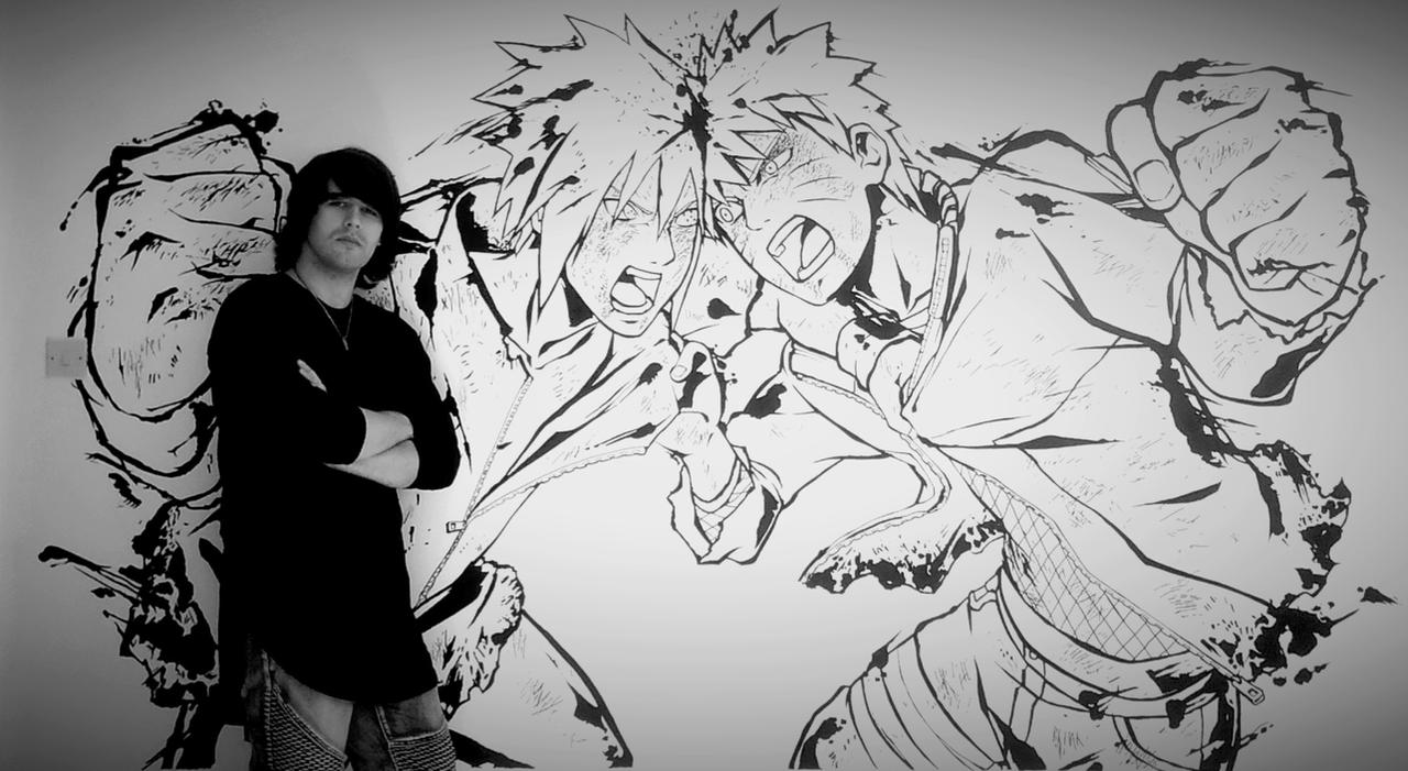 Naruto/Sasuke, Drawing by Great Alex