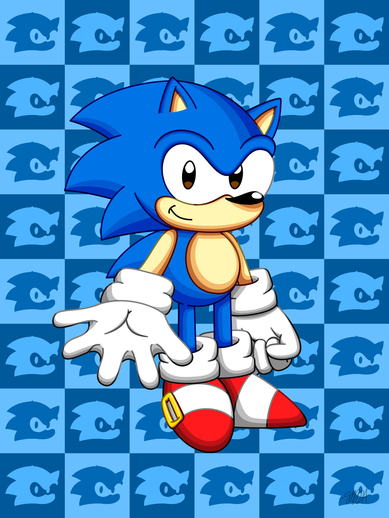 Classic Sonic Render by Peppermint08 on DeviantArt