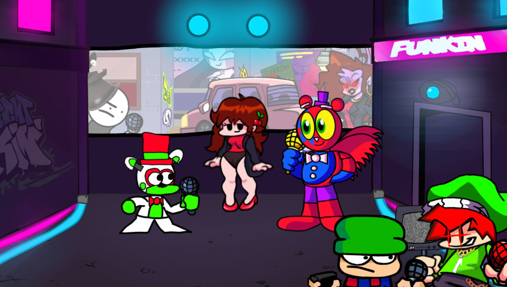 Freddy Raspberry Fighting Freddy fight by greenft on DeviantArt