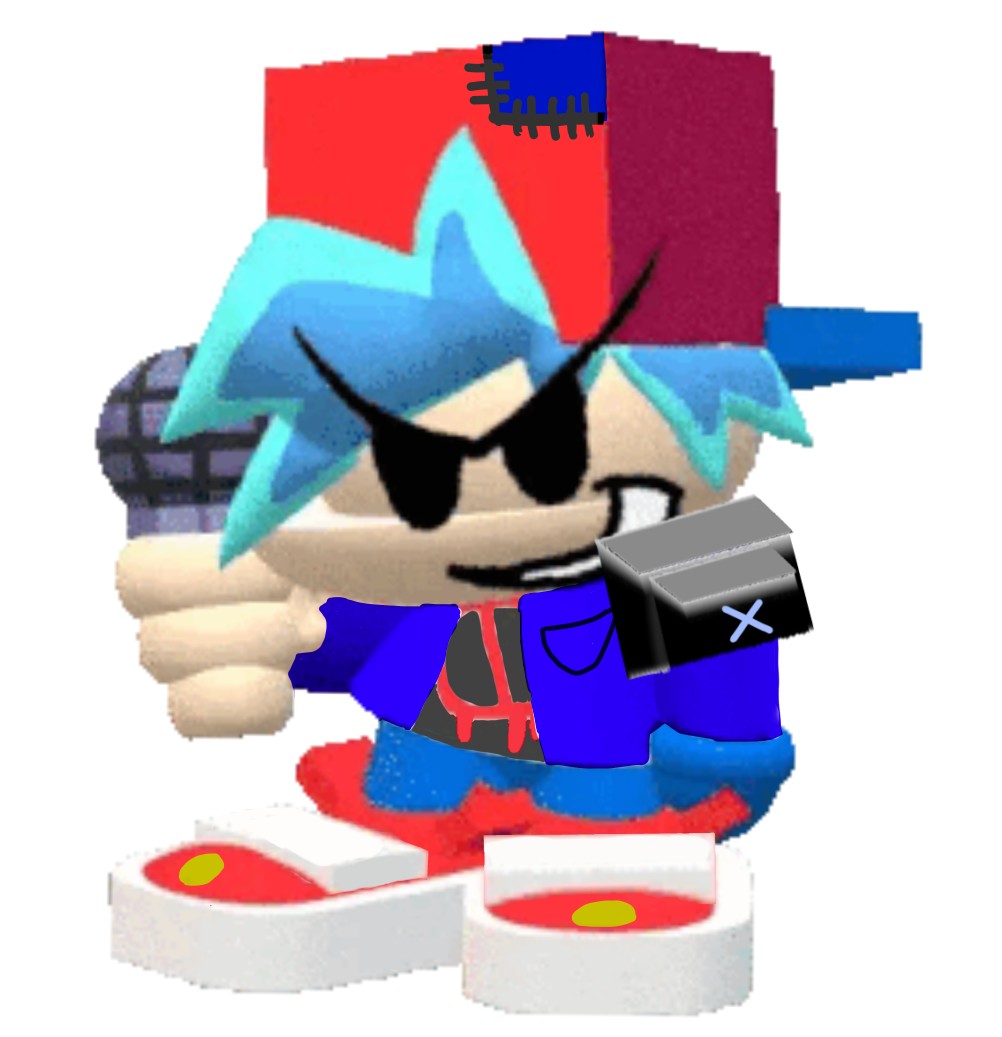 Fnf Bf Rip 3D boyfriend (Fnf:backstage) by greenft on DeviantArt