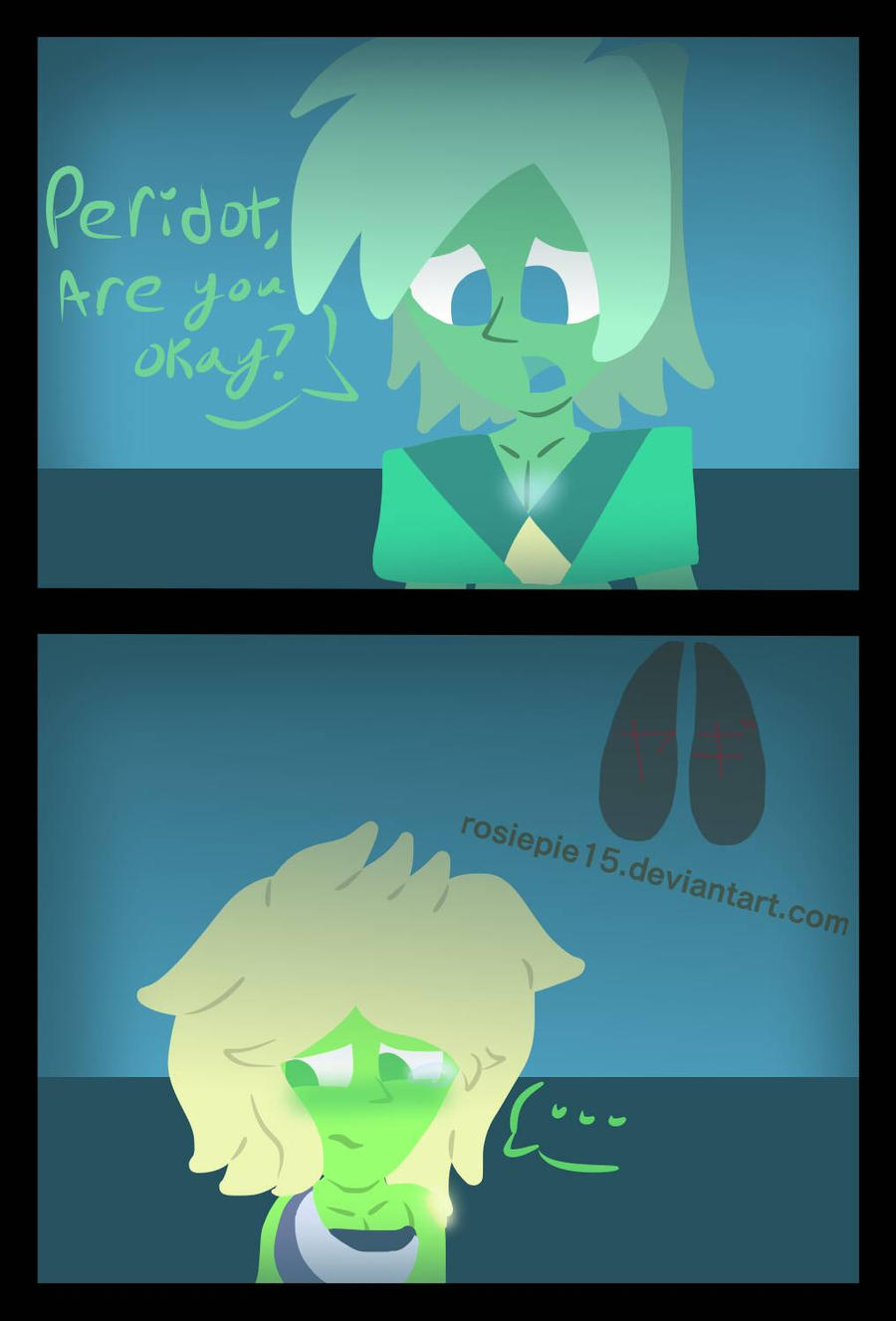 Steven Universe AU- Sad Cat's Eye Peridot by rosiepie15 on DeviantArt