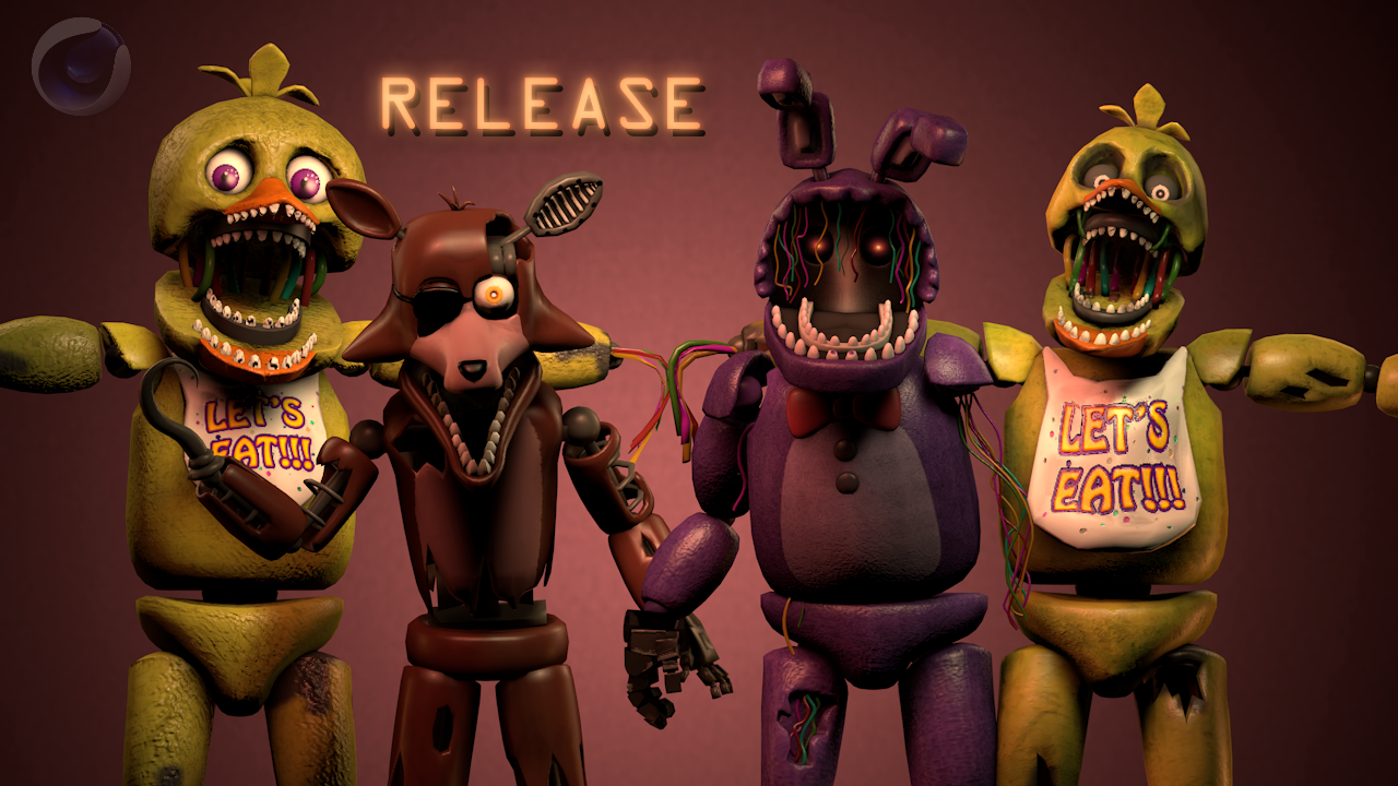 C4D R19/FNAF] Withered chica mugshots by springyt on DeviantArt