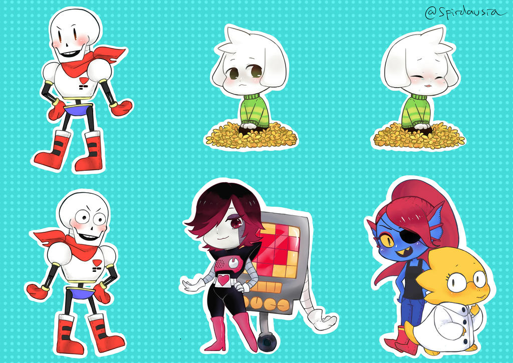 Undertale Sticker 2 by sfirdausia on DeviantArt