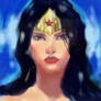 iPad sketch of Wonder Woman
