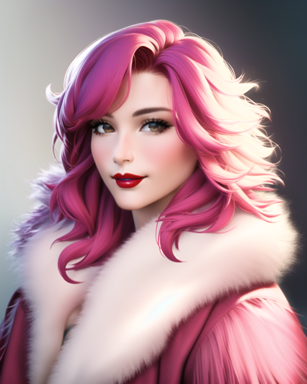 Pink Portrait Pink portrait by FurNFeathers on DeviantArt