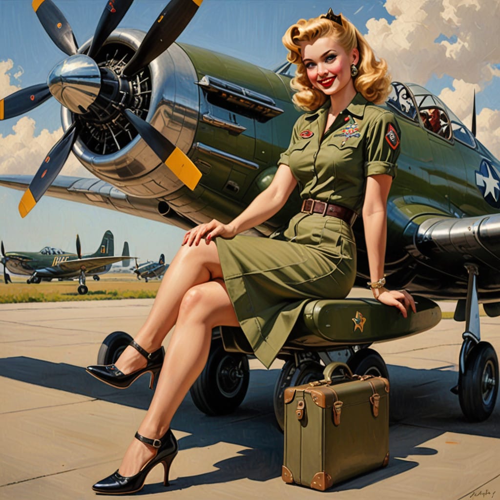 US Army Air Force Pin Up Girl In World War II By WiMZ95 On DeviantArt us-army-air-force-pin-up-girl-in-world-war-ii-by-wimz95-on-deviantart