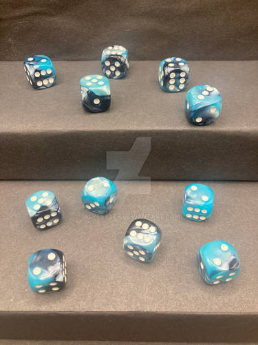 Steel and Teal D6 Collection