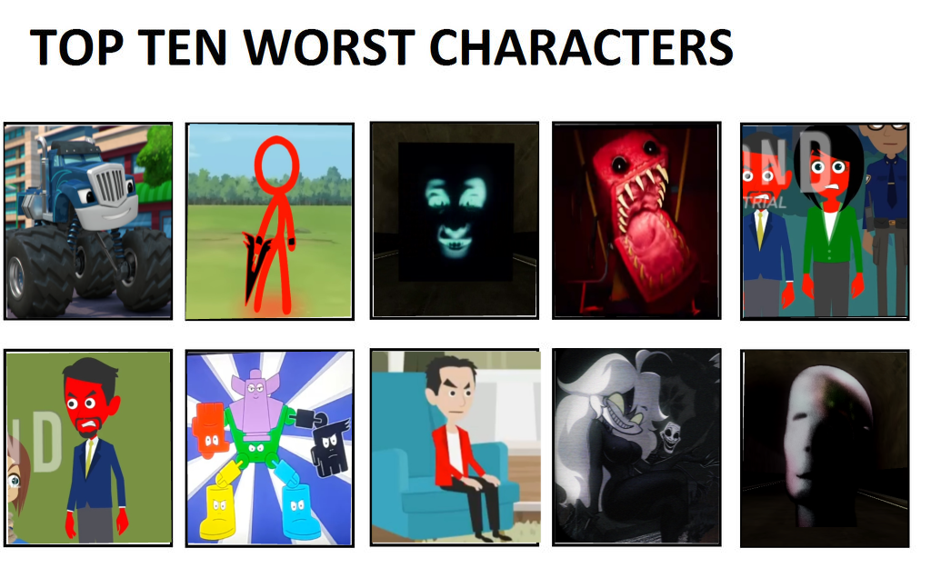 Deviantart Bad Characters My Top 10 Worst Characters by HarisIancu2 on DeviantArt