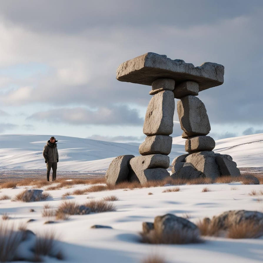 Ancient Inuit Monuments Ancient Inuksuk - Canadian Artic by MontrealDigital on DeviantArt