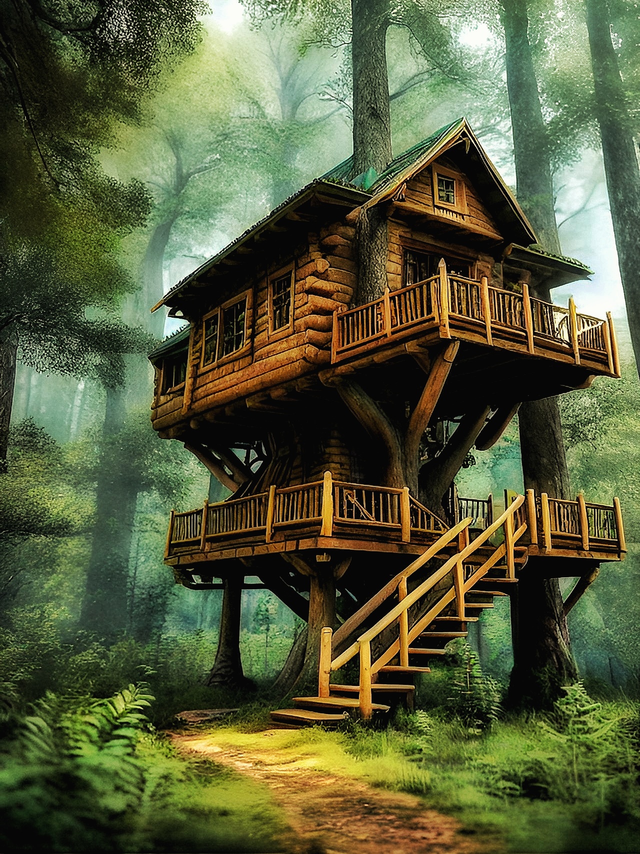 Treehouse In The Woods by MontrealDigital on DeviantArt
