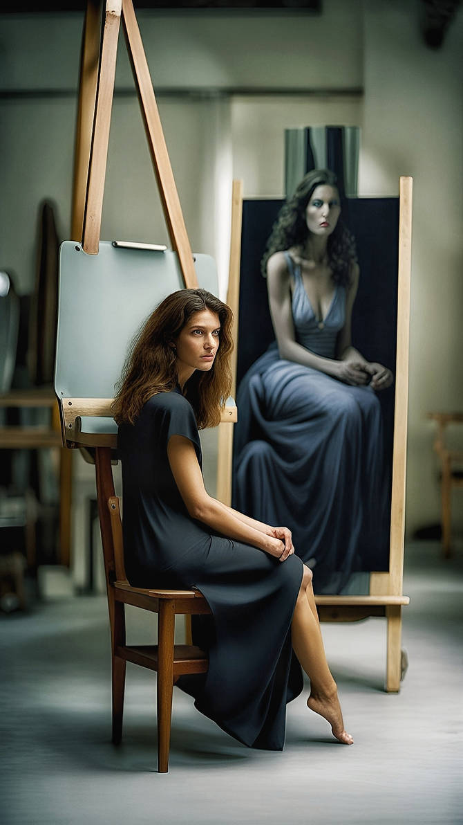 Artist And Self Portrait by MontrealDigital on DeviantArt
