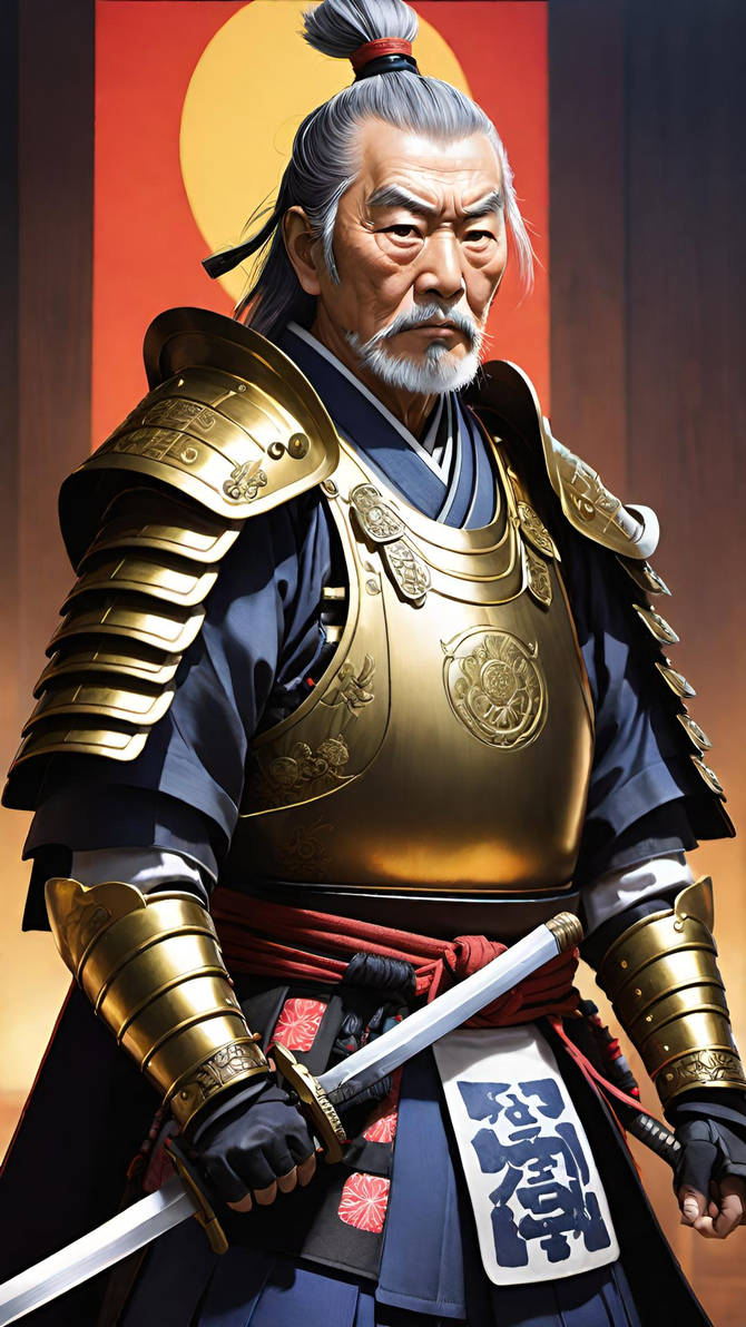 A grandfather in samurai armour by MontrealDigital on DeviantArt