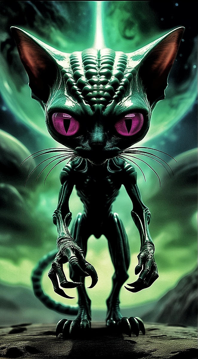 Alien Cat by MontrealDigital on DeviantArt