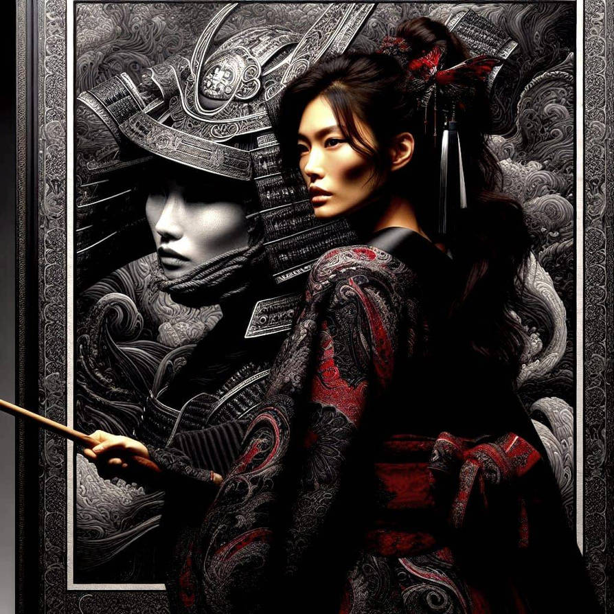 Female Samurai by MontrealDigital on DeviantArt