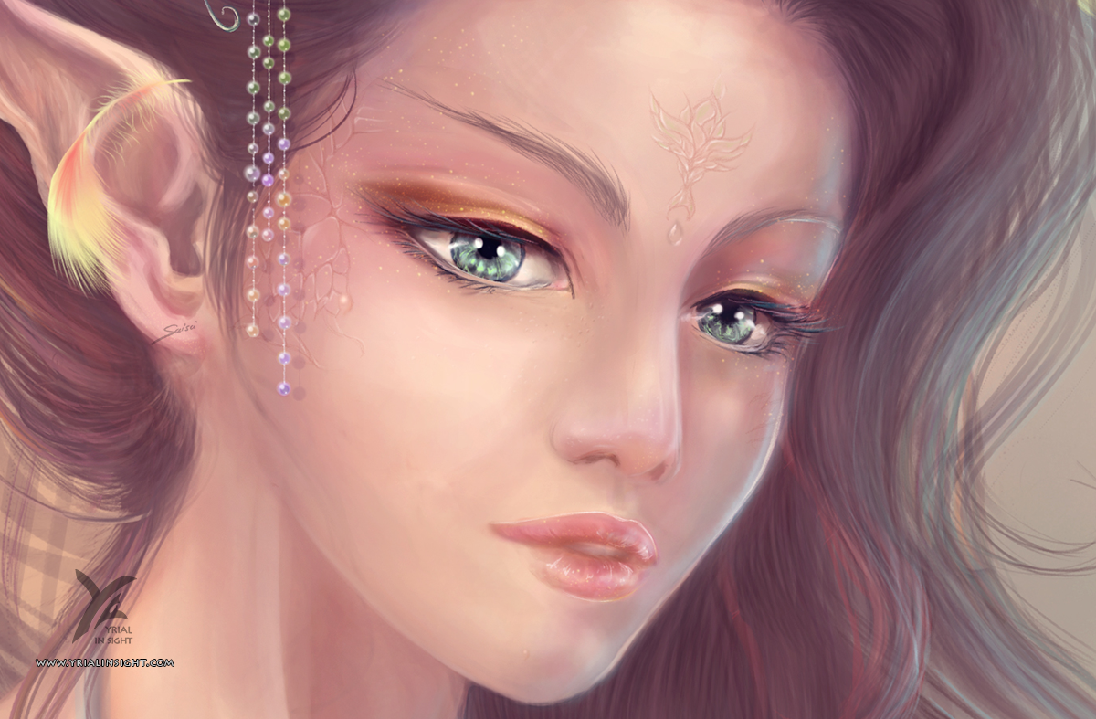 Elf of a fantasy : zoom on the portrait