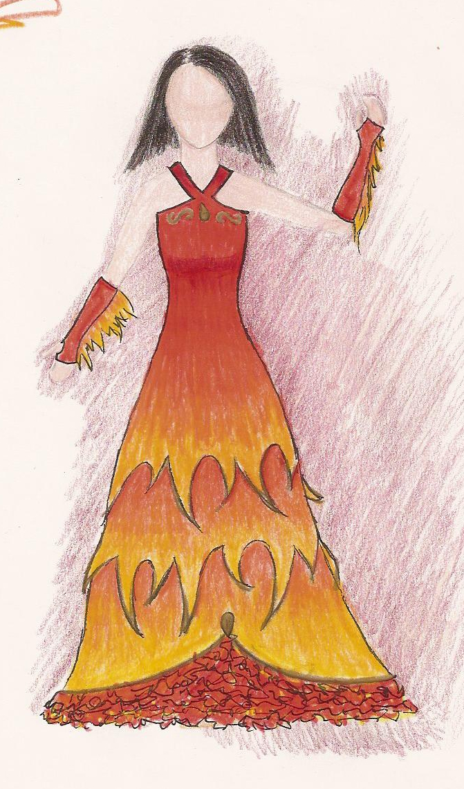 fire dress design Rebecca's Realm: Creating a Phoenix Fire Dress