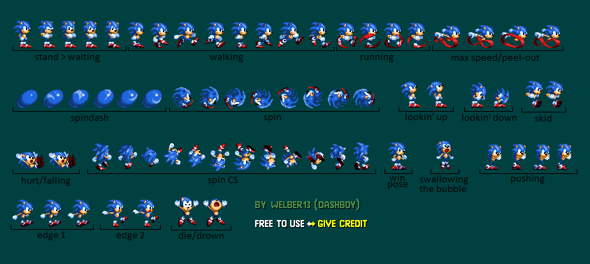 Kinda) Toei Sonic Sprites (V.2) by Welber13 on DeviantArt