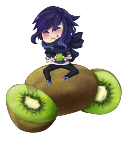 Dat guy can't get enough of kiwis