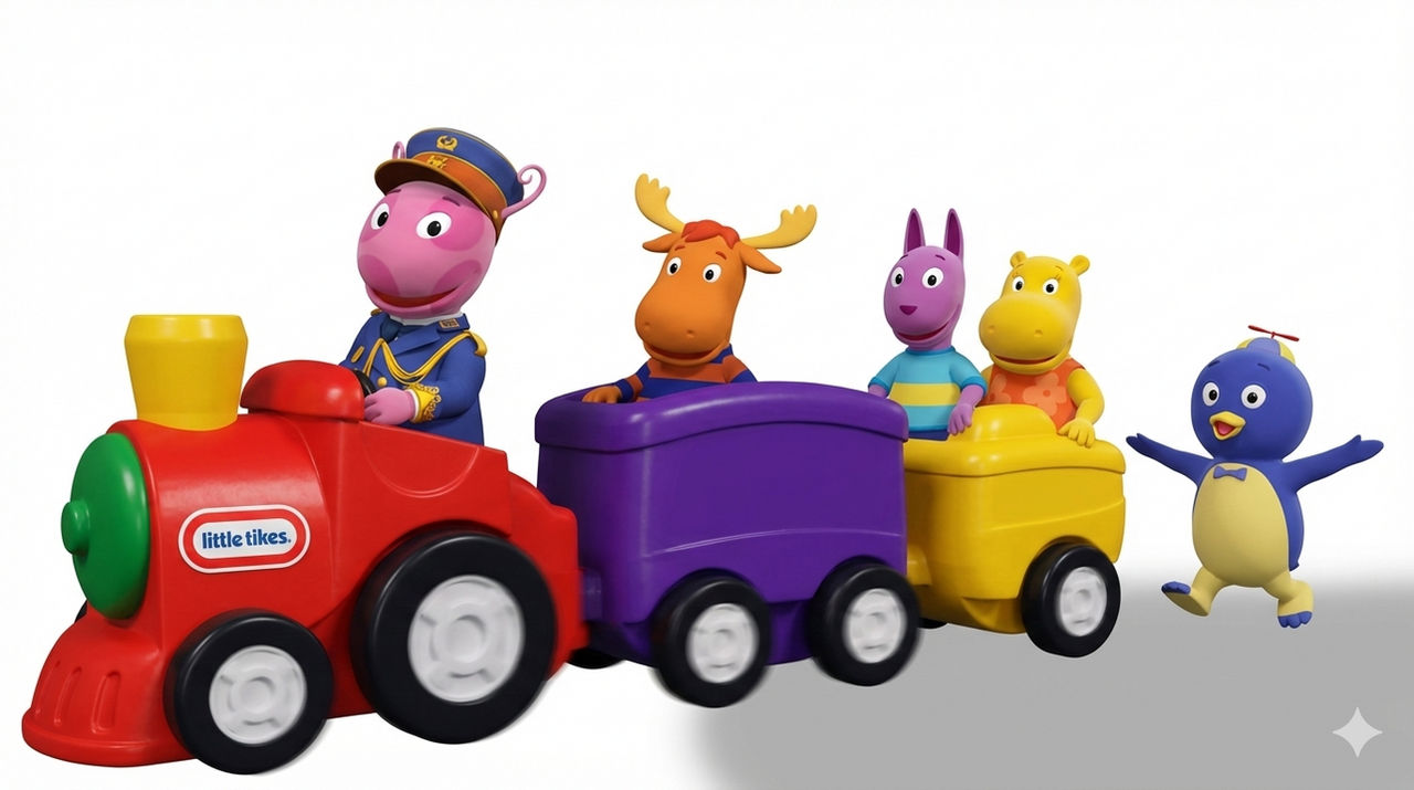 Backyardigans Mario Train World Animals- Little Tikes Train (Backyardigans) by Leafyorange1 on ...