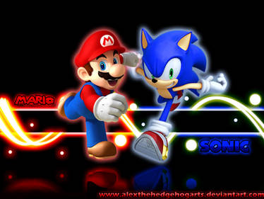 Mario and Sonic Wallpaper