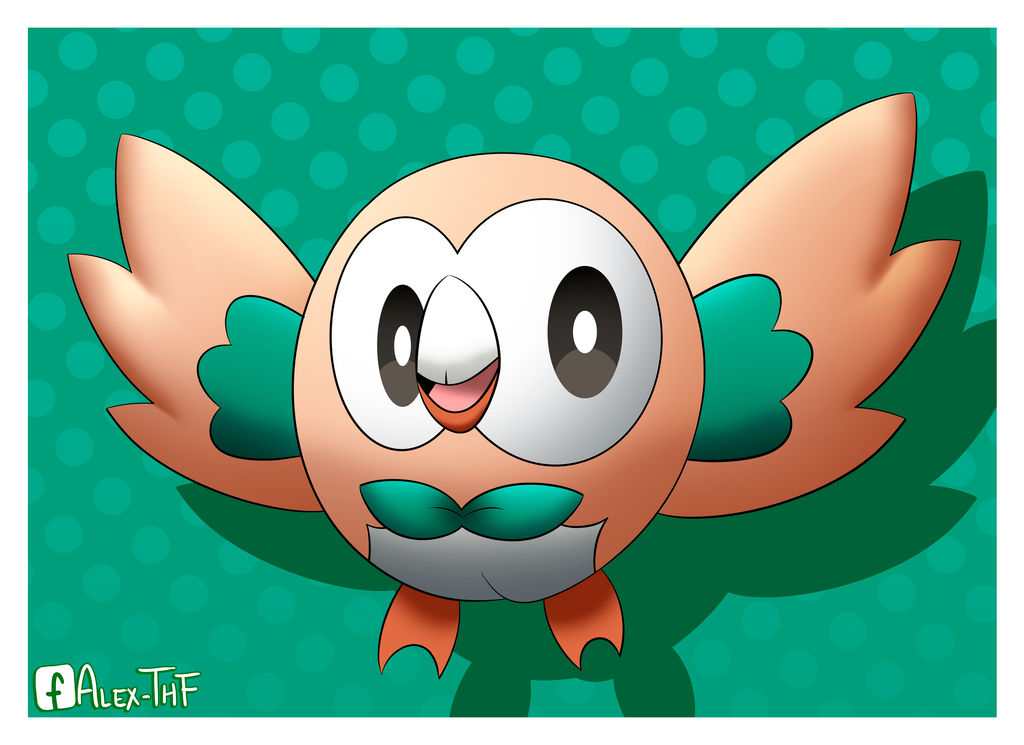 = Rowlet = by AlexTHF on DeviantArt