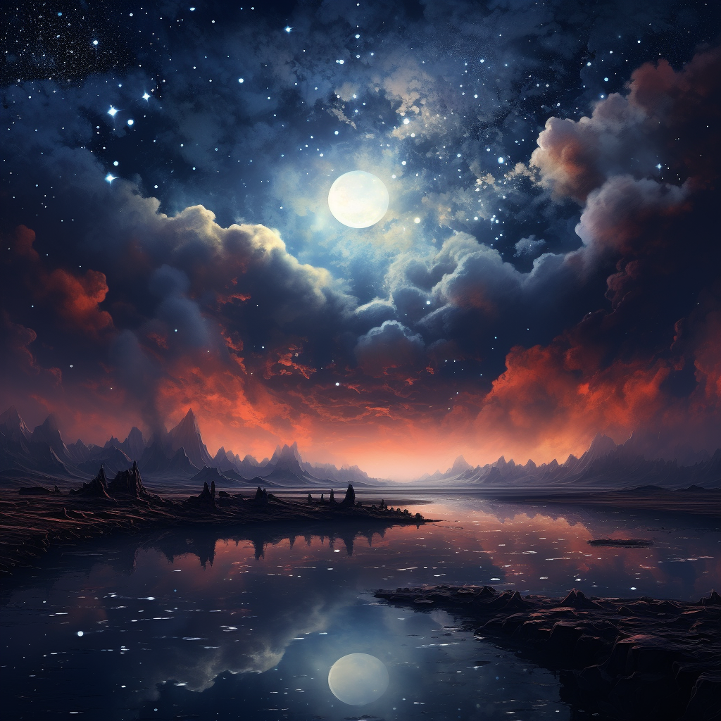 Abstract Moon Rise Abstract Moon Wallpaper