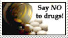 NO to drugs Stamp by Avell-Angel