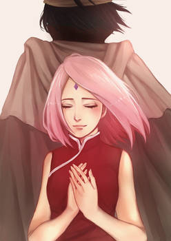 SasukeXSakura: Fan-art