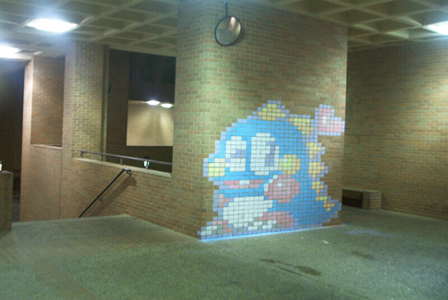 Bubble Bobble Chalk Drawing 1