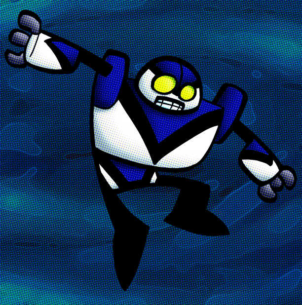 Blue Robot Hero