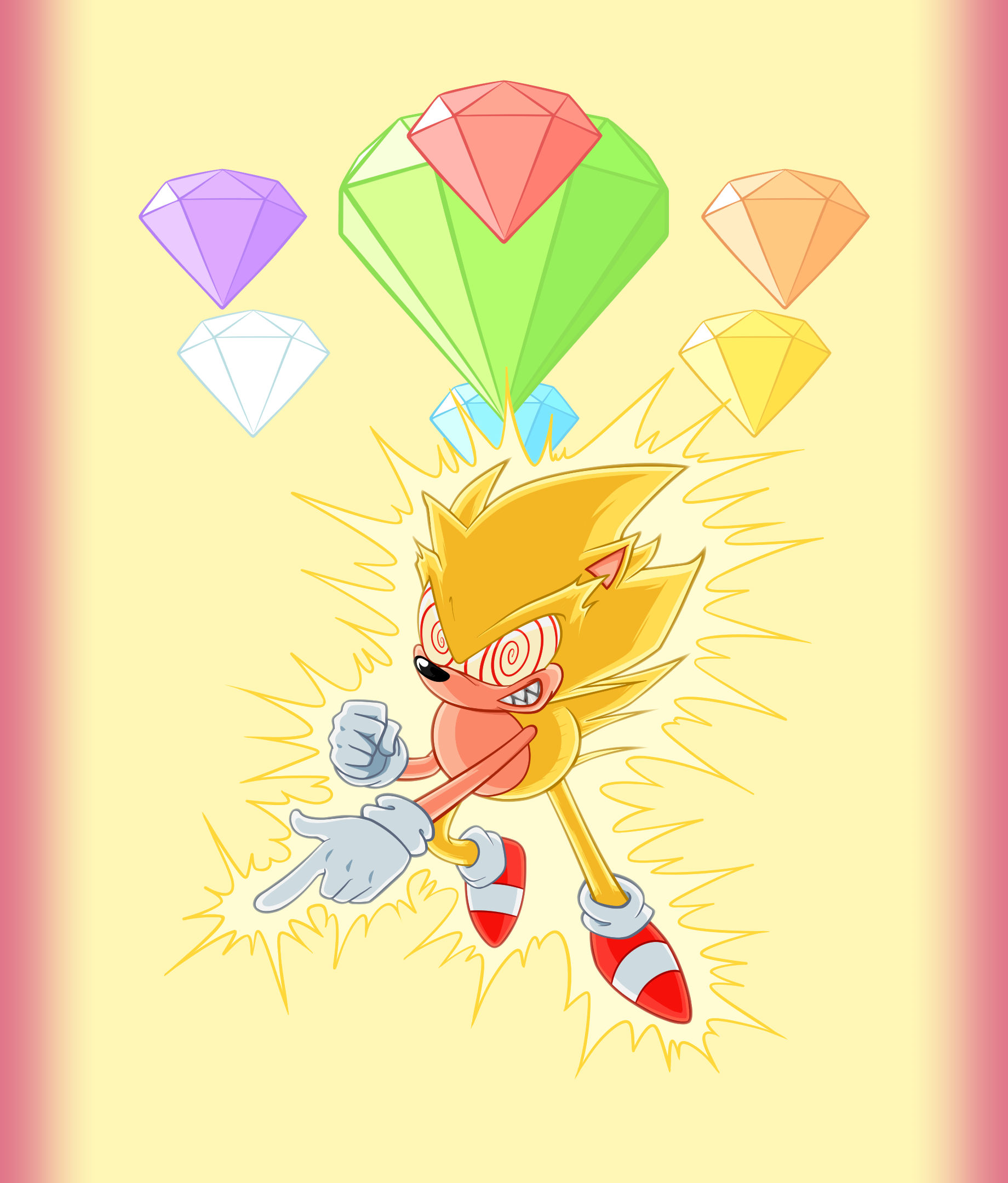 Pixilart - Fleetway super Sonic by STUPIDRT