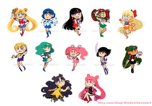 Sailor Moon Sticker Designs!