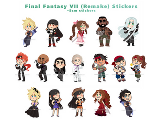 Final Fantasy 7 Remake Sticker Designs!