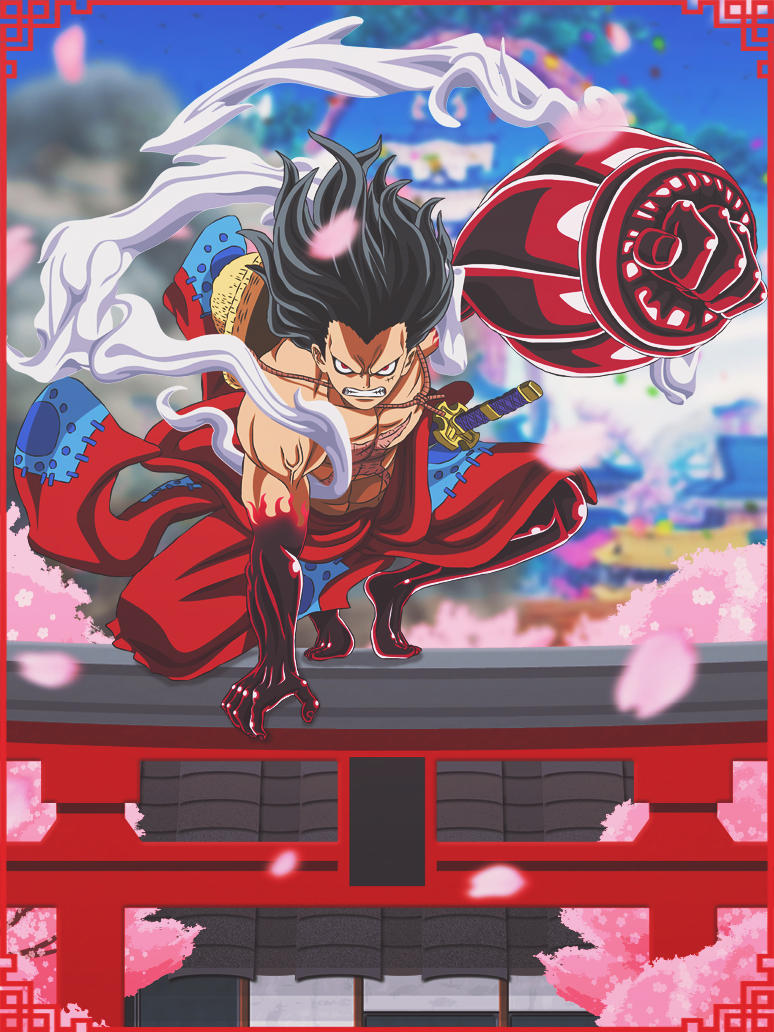 Luffy Gear 4 -- Snake Man by DinocoZero on DeviantArt