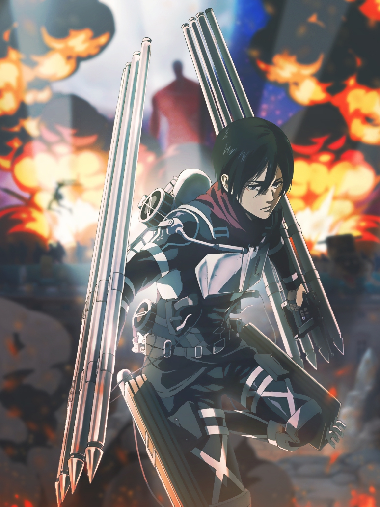 Wallpaper : Shingeki no Kyojin, Mikasa Ackerman, Shingeki no